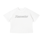 W' KUZMENKO STENCIL CROP TEE