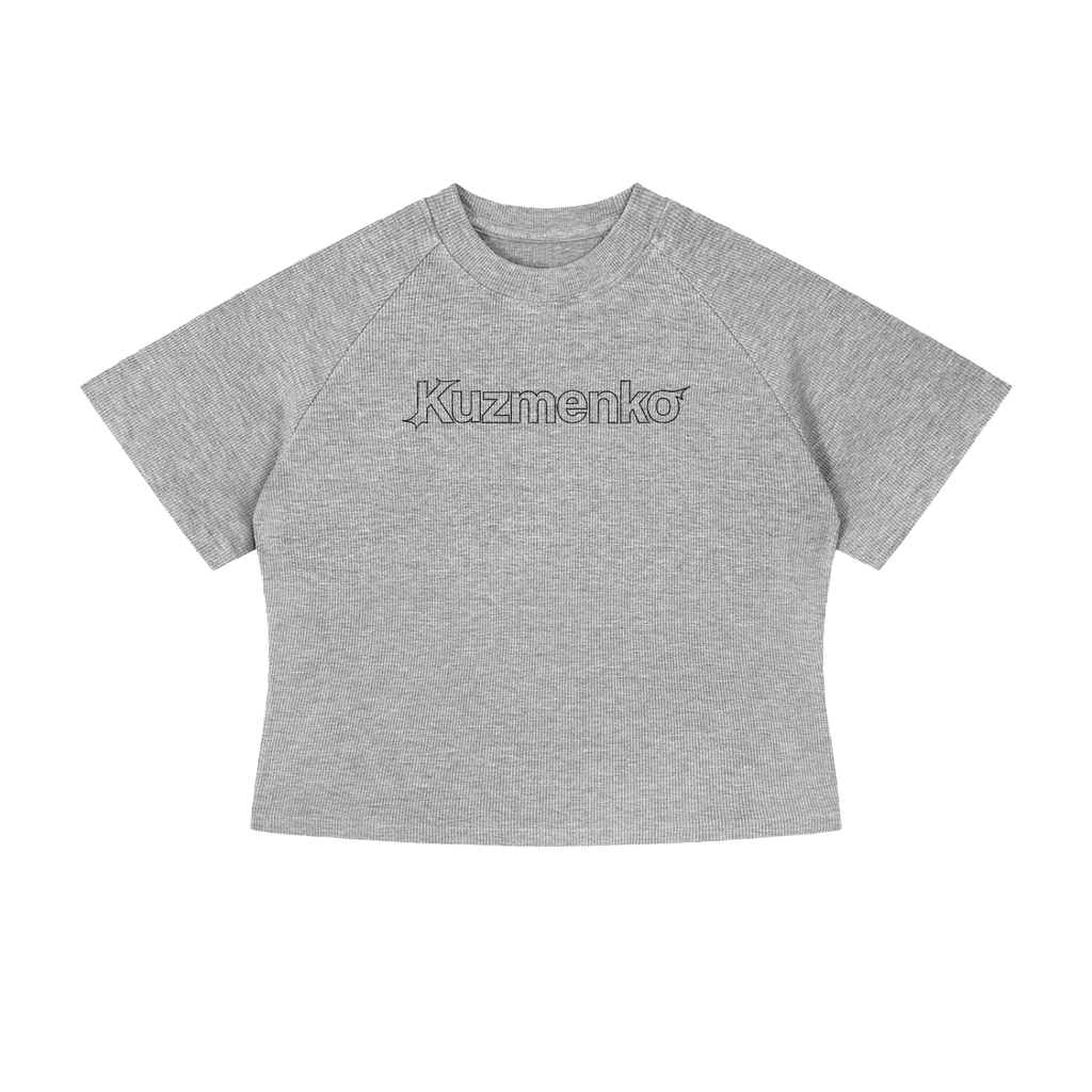 KUZMENKO STENCIL CROP TEE