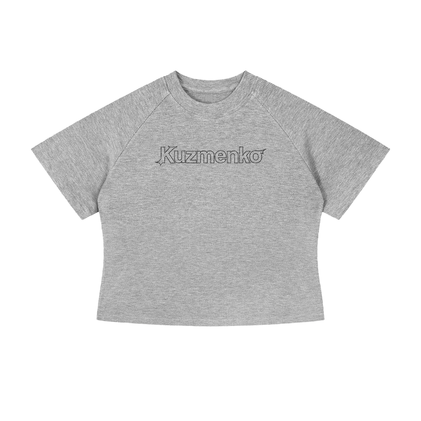 KUZMENKO STENCIL CROP TEE