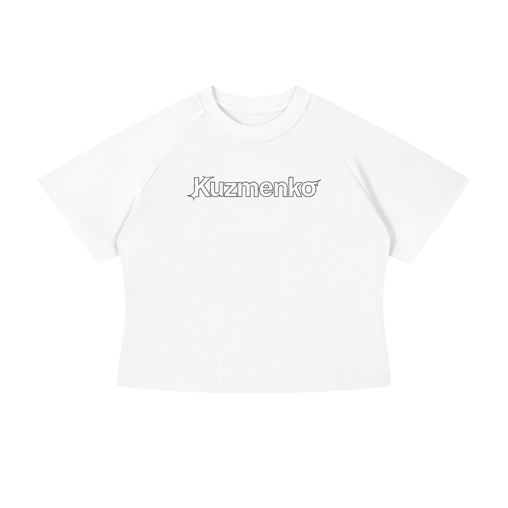 KUZMENKO STENCIL CROP TEE