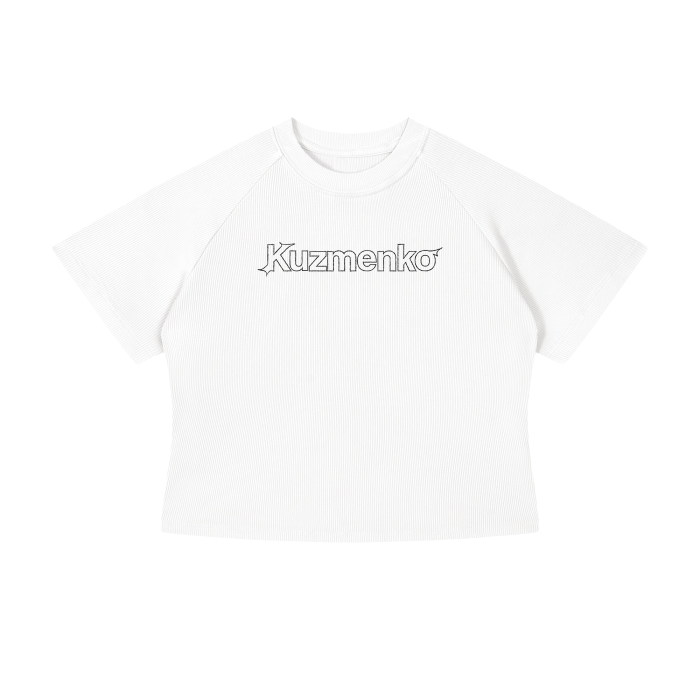 KUZMENKO STENCIL CROP TEE