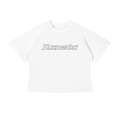 KUZMENKO STENCIL CROP TEE