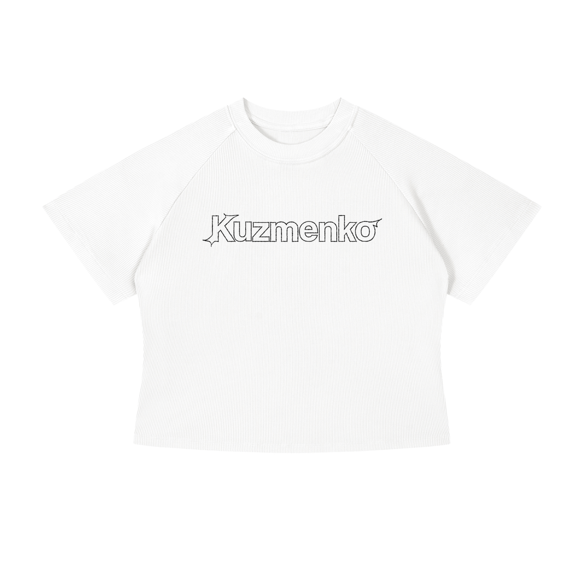 KUZMENKO STENCIL CROP TEE